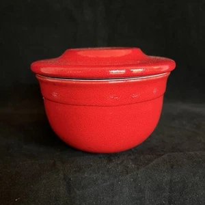 Emile Henry Butter Bell Red Ceramic Made in France Keeps Butter Soft On Counter - Picture 1 of 15