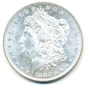 US Coin  1880 S  Morgan  Dollar  BU  proof like fields........C 10208 - Picture 1 of 2