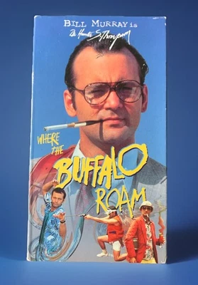 Where the Buffalo Roam VHS 1980, 1998 Bill Murray Hunter S. Thompson HTF OOP Foto 1 de 3