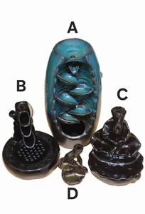 Incense Burners Backflow Waterfall - You Choose - Picture 1 of 45