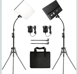 Pixel P30 LED Video Light Kit, 2-Pack Bi-Color Studio Light, 2500-6500K Dimmable - Picture 1 of 7