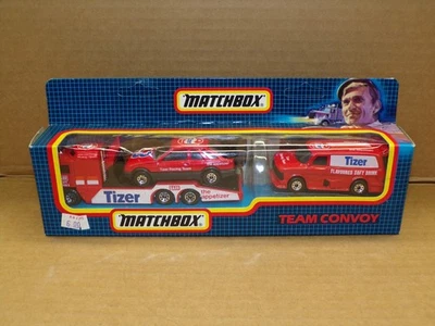 1987 Matchbox Team Convoy Tizer Race Car Transporter - #TC12 - NOS - Image 1 of 4