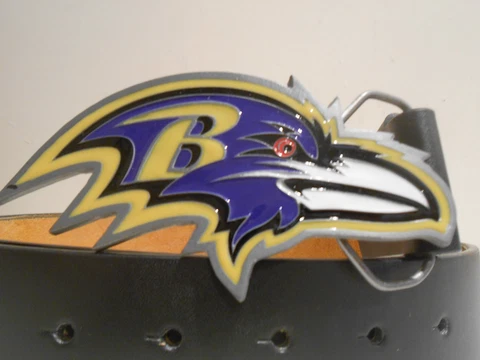 New Baltimore Ravens Team  Buckle w/Free Belt SM, MED, LG, OR XL Cover