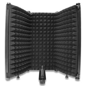 3Plate Microphone Isolation Shield Mic Sound Absorbing Foam for Recording Studio - Picture 1 of 9