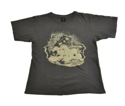 Obey AGAINST THE WIND Faded Black Cream Distressed Print (D) Junior's T-Shirt  - Image 1 of 4