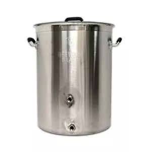 Brewers BEAST 8 Gallon Kettle with Dual Ports - Stainless Steel Homebrew Kettle - Foto 1 di 1