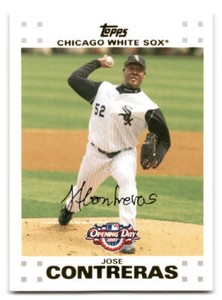 Jose Contreras 2007 Topps Opening Day #143 Chicago White Sox BASEBALL
