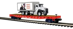 20-95803 O Scale MTH Premier Donald J. Trump Flat Car w/Box Truck - Picture 1 of 1