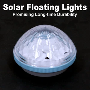 Solar Schwimmend Pool Licht LED Lampe Für Außenbereich Wiederaufladbar Mit Panel - Bild 1 von 9