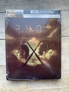 DUNE PART TWO 2 Steelbook (4K Ultra HD + Blu-Ray + Digital Code) Sealed No Dents - Imagen 1 de 3