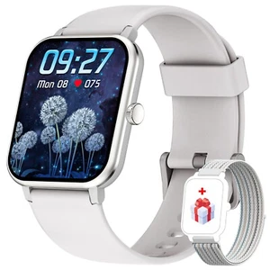 2025 Smart Watch For Men/Women, Waterproof Smartwatch Bluetooth iPhone Samsung - Picture 1 of 8