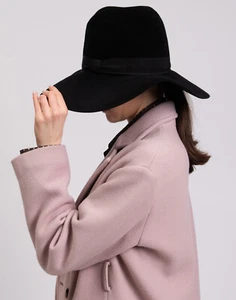 RRP€595 DOLCE & GABBANA Felt Hat Size 57 M Black Rabbit Yarn Blend Made in Italy - Picture 1 of 12