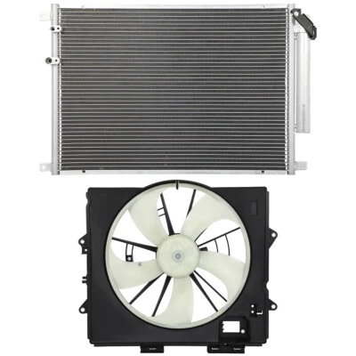 Electric AC Condenser Cooling Fan Kit For 2009-2013 Cadillac CTS 3.6L 3564CC — 第 1/4 张图片