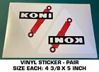 Koni Shock - ( Pair ) Vinyl Decal Sticker-Trans Am - Nascar - Drag - Scca-Racing
