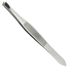 STRONG METAL TWEEZERS Professional Eyebrow Facial Hair Remover Stainless Steel