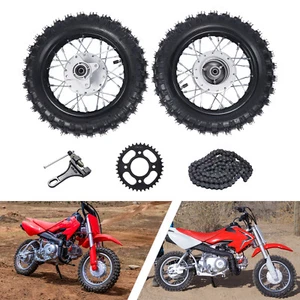 2.50-10 Llanta delantera trasera rueda freno tambor pit bike para Honda CRF50 XR50 - Imagen 1 de 12