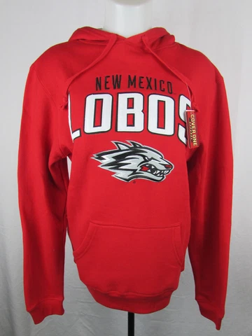 New Mexico Lobos Women Pullover Red Hoodie NCAA Size S L 2XL Cover