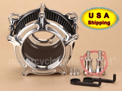 Filtro de admisión de filtro de aire transparente para Harley Dyna Fatboy Heritage Softail EE. UU. Foto 1 de 4