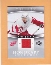 KRIS DRAPER #HS-KD 2006-07 UD TRILOGY HONORARY SWATCHES DETROIT RED WINGS NM-MT