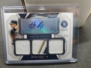 2012 Topps Museum Collection ANTHONY RIZZO Jersey Auto #191/235 Padres Yankees - Picture 1 of 3
