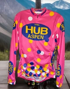 Verge The Hub Aspen Women’s Classic Jersey Women’s Sz L L/S Biking Active - Picture 1 of 9