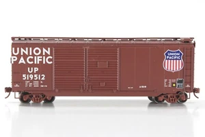 HO Roundhouse Union Pacific 40' AAR Double Door Box #519512 +Kd Mtl Whl Xlnt - Picture 1 of 11