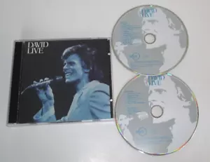 N Mint OOP 1990 David Bowie David Live Ryko CD * w/ Alternate Cover & Bonus Trks - Imagen 1 de 5