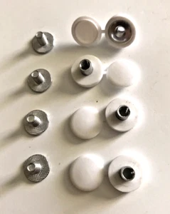 International Scout II-Traveler 1972-80 Sliding Window Latch/Screw Kit White - Picture 1 of 1