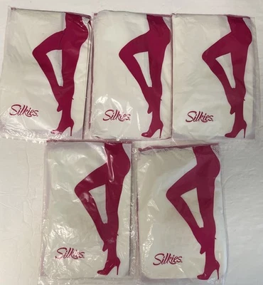 Silkies Pantalón Calcetines Talla Regular Color Crema Lote De 5 Foto 1 de 4