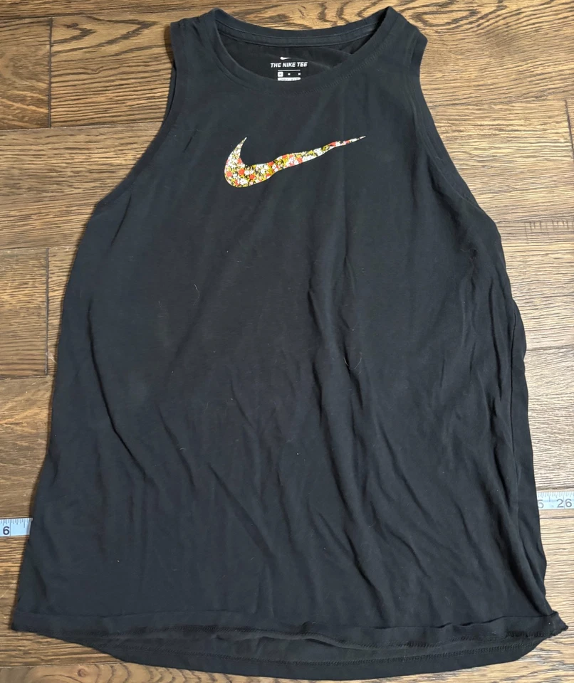 Camiseta sin mangas Nike Dri-Fit floral Swoosh para mujer - Talla mediana - Excelente estado Foto 1 de 2