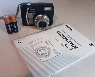 NIKON COOLPIX L1 DIGITAL CAMERA BLACK TESTED - Image 1 of 4