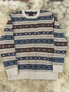 UNTUCKit DORIAN L 100% EXTRA FEINE MERINOWOLLE FAIR ISLE PULLOVER Weihnachten - Bild 1 von 7