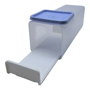 Tupperware Cheese Butter Cracker Keeper Container and Tray Blueberry Mist Seal - Picture 1 of 9