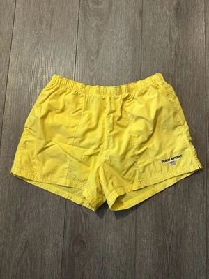 Bermuda polo esportiva vintage anos 90 tamanho G/XL amarela - Imagem 1 de 4