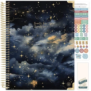 Bloom Daily Planners 2025-26 Planificador de Tapa Dura, 8.5" x 11", Midnight Sky - Imagen 1 de 13