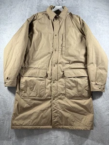 Vintage LL Bean Coat Mens Large Tall Wool Lined Thinsulate Parka Made USA 90s - Picture 1 of 13