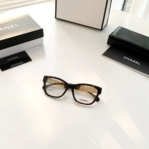 NEW IN BOX! $760 AUTHENTIC CHANEL CAT EYE EYEGLASSES BROWN, 0CH3477 - Picture 1 of 9