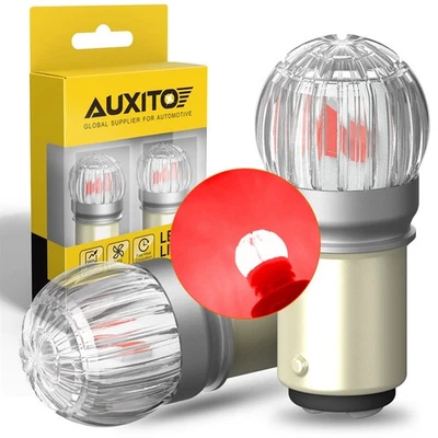 2X AUXITO 1157 2057 Rojo Puro LED Señal de Giro Freno Luz Trasera Bombillas BAY15D Foto 1 de 4