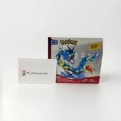 MEGA Pokémon Gyarados & Magikarp Evolution Building Set 411 Pieces  Model HNT95 - Image 1 of 4