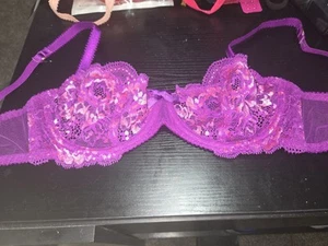Agent Provocateur L'Agent Embroidered Floral Underwire Bra 34C - Picture 1 of 2