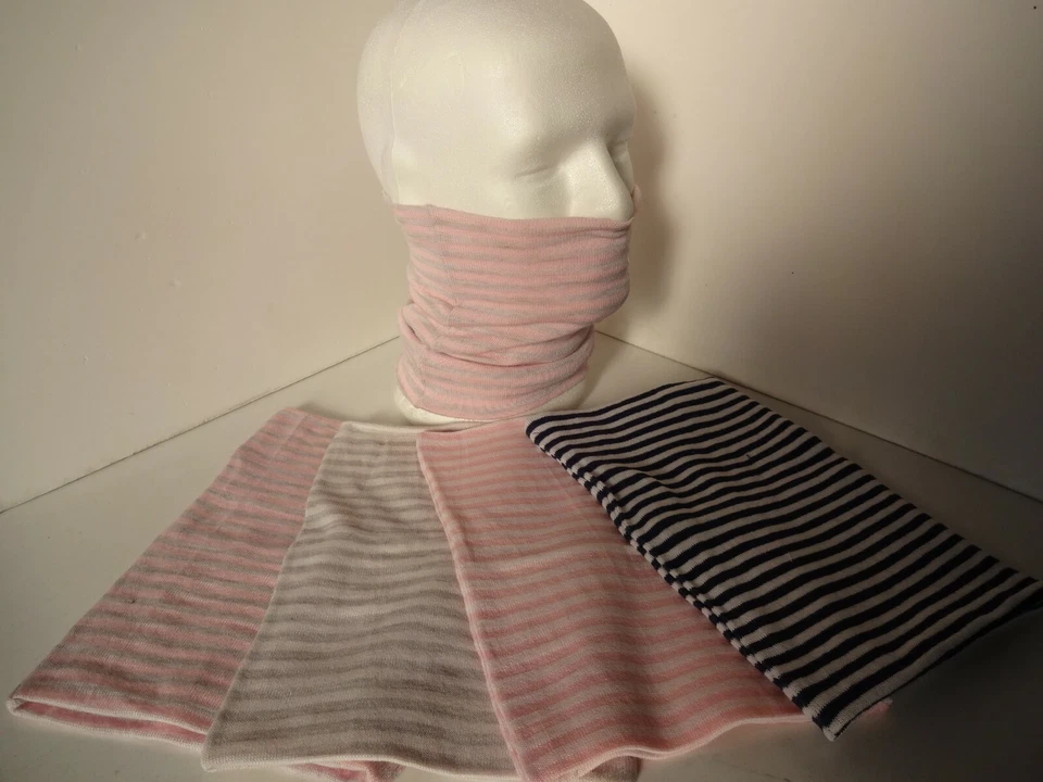 Scaldacollo Unisex 100% Lana motivo RIGHE - Immagine 1 di 1