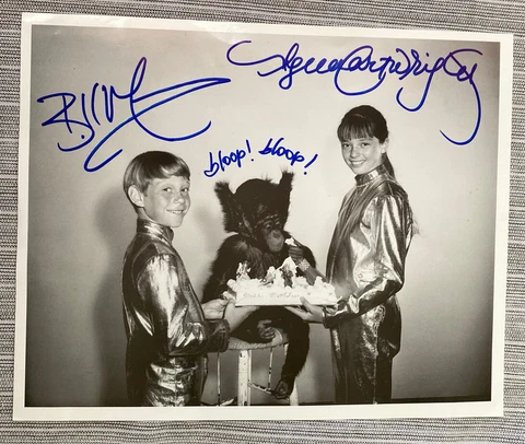 LOST IN SPACE CAST CARTWRIGHT & MUMY hand signed autographed 8x10 Photo COA Cover