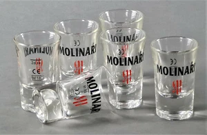 Molinari Sambuca Extra Shotglass 2cl set da 6 bicchieri liquore timbro liquore (3681-6) - Foto 1 di 6