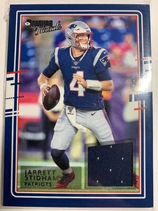 Jarrett Stidham New England Patriots 2020 Donruss NFL Threads #3 Jersey Relic ^ - Picture 1 of 2