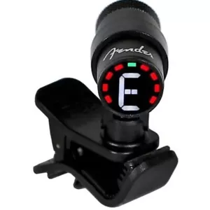 Fender Bullet Clip-on Chromatic Instrument Tuner with LED Screen, Black - Picture 1 of 9