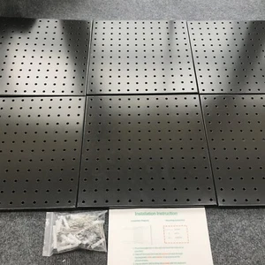 Peg Board, 6PCS of 12"x12"Metal Pegboard, Heavy Duty Pegboard Wall Organizer - Picture 1 of 11