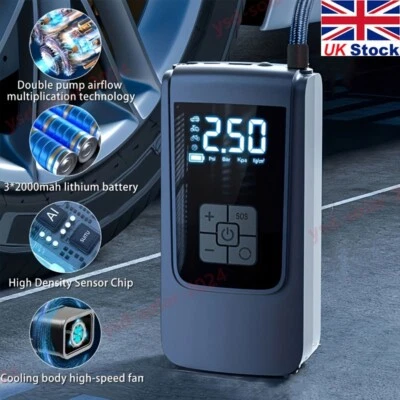 Portable Cordless 12V Electric Car Tyre Inflator Pump Tire Air Compressor Pump - Image 1 of 4