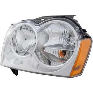 Halogen Head Lamp Assembly Left Fits 2005-2007 Jeep Grand Cherokee 55156351AK - Picture 1 of 4