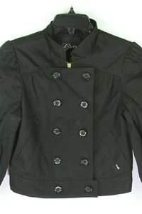 Guess Jacket Black Girls Small Full Zip - Picture 1 of 12
