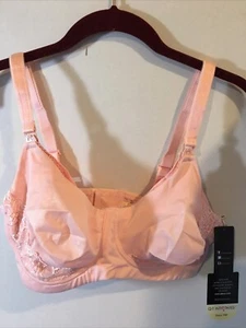 Womens maternity Nursing Bra , qt intimates Pink 382 , Size 42C b008 - Picture 1 of 9